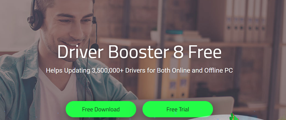 Driver Booster landing page