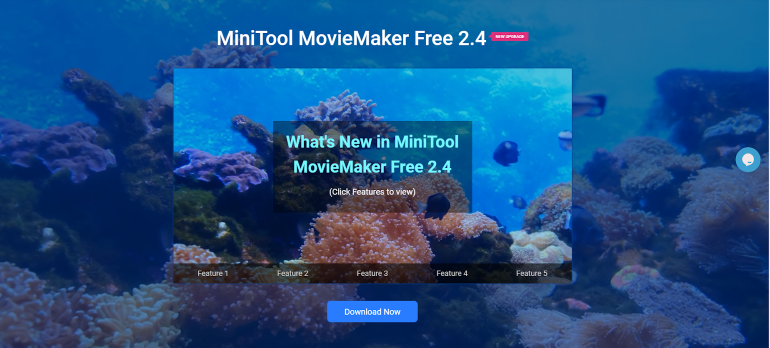 MiniTool MovieMaker landing page