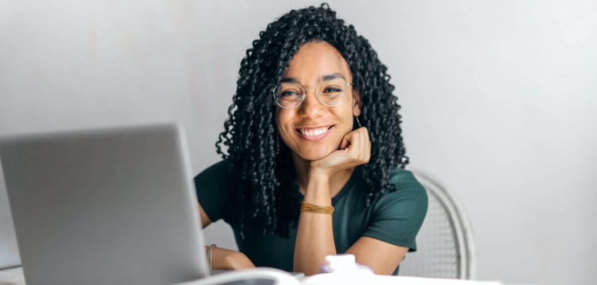 image of woman smiling