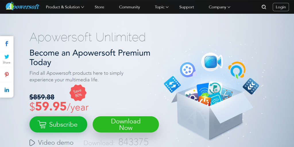 Apowersoft homepage