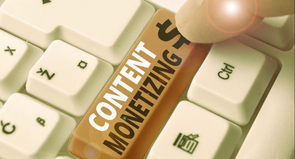 image of content monetizing