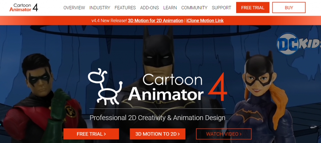 Cartoon Animator homepage