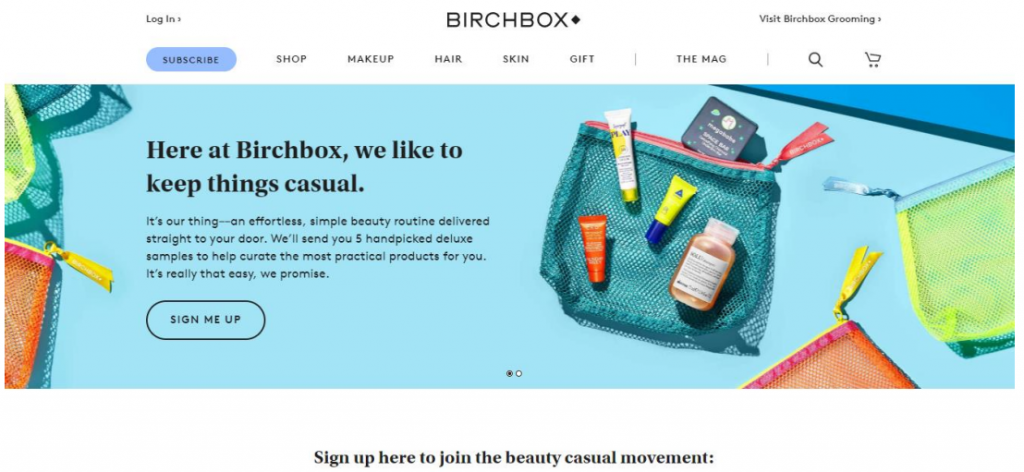 Birchbox website