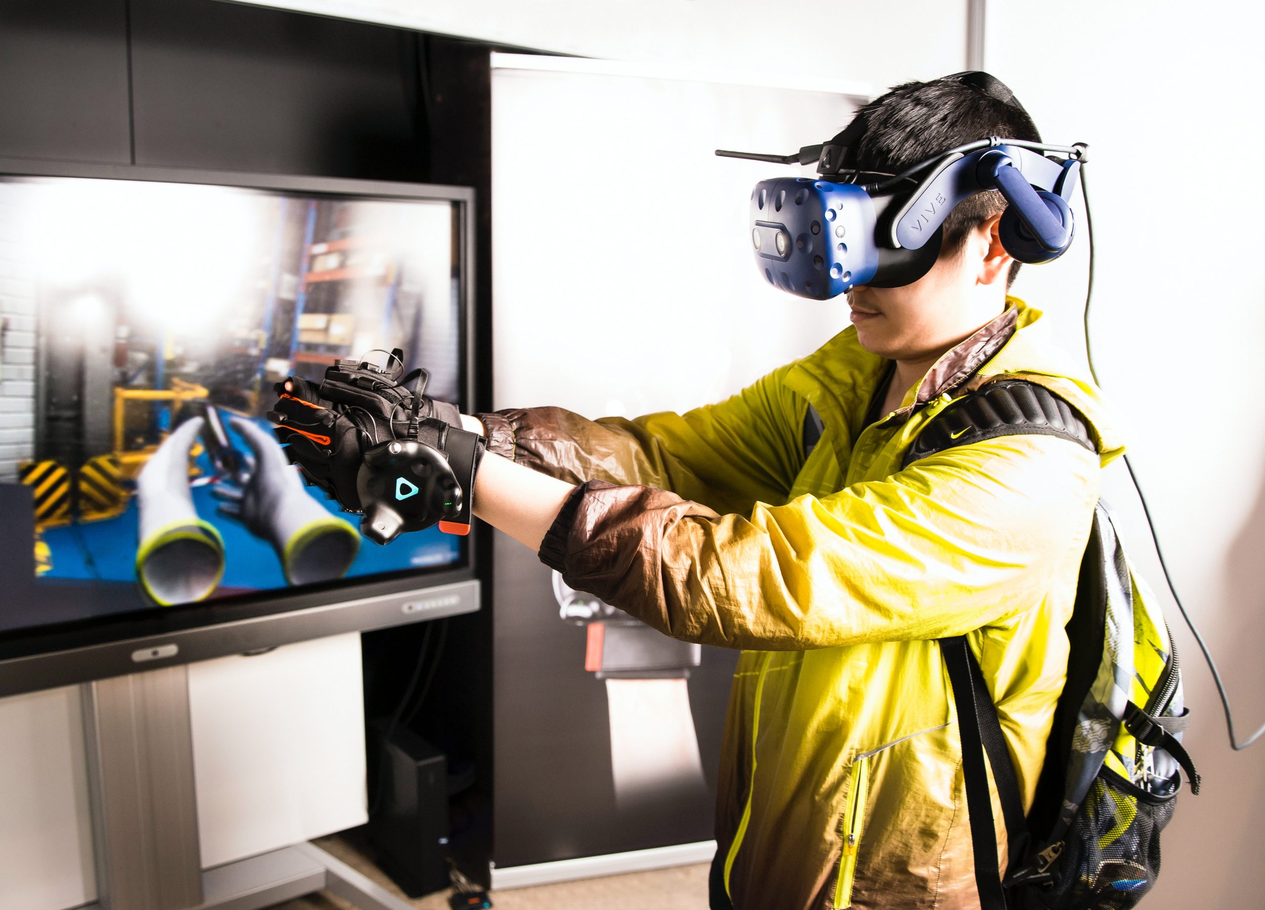 Boy VR gaming