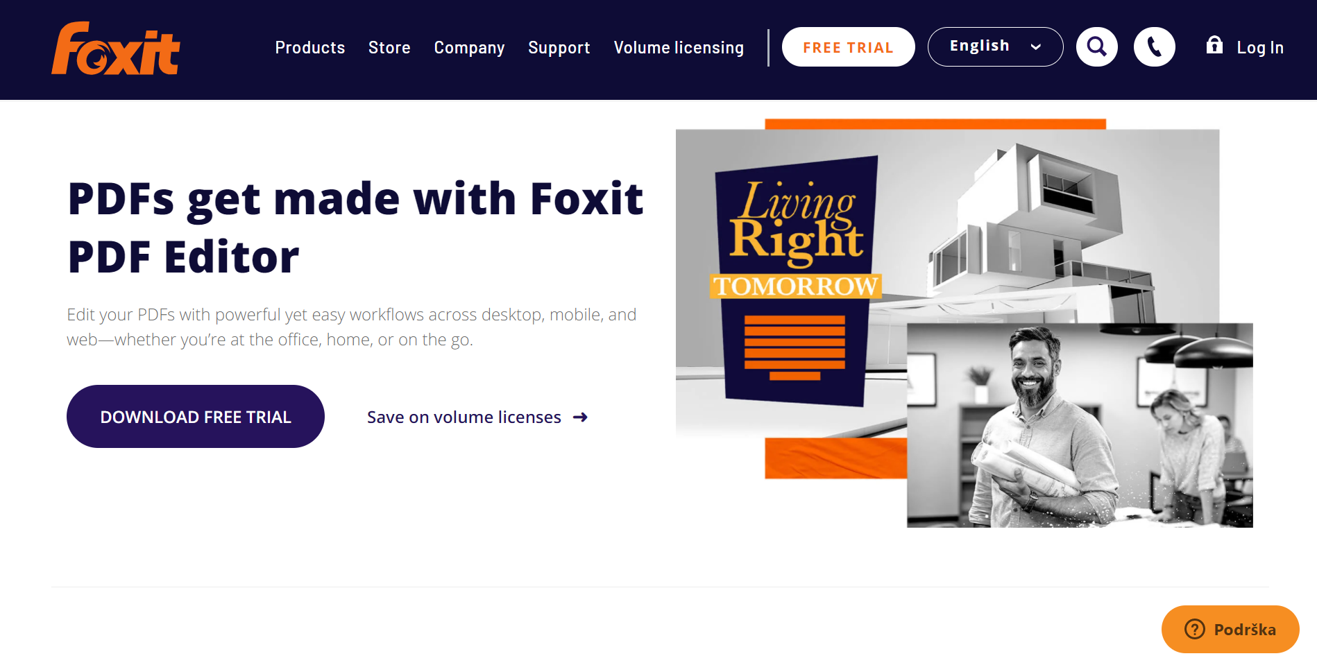 Foxit homepage