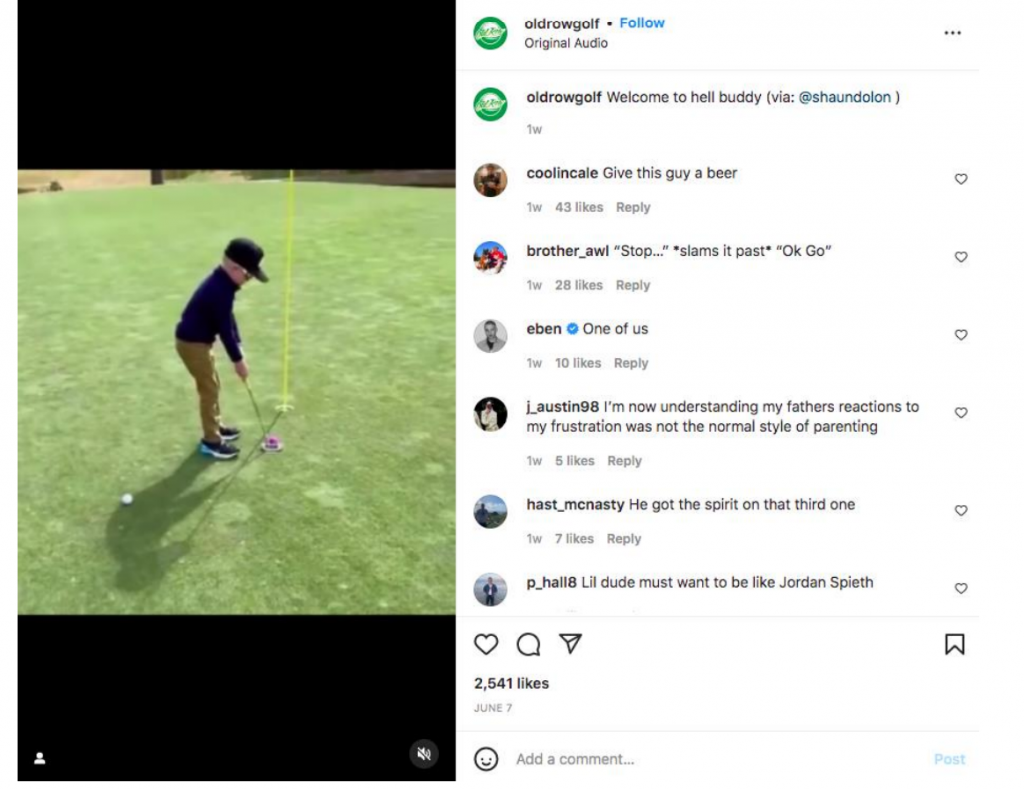 Golf Video Instagram