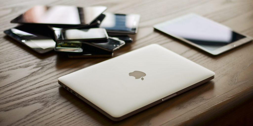 Macbook and ipad on desk